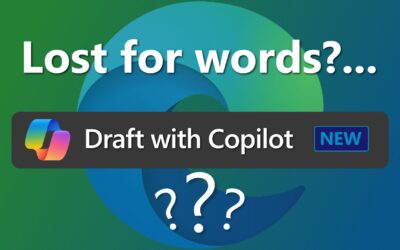 Lost for words? Draft with Copilot can help